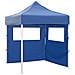 Gazebo Pieghevole Professionale 2 Pareti 2x2m Acciaio Blu - Foto miniatura 1