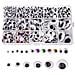 1200 Pezzi Di Plastica Autoadesive Wiggle Fuori Orbita Wobbly Per Il Mestiere Di Diy Scrapbooking Accessori Orsacchiotto Bambola Produzione Di Giocattoli Occhi (assortiti Taglie)  - Foto miniatura 4