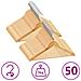 Set Appendiabiti 50 pz Antiscivolo in Legno Massello - Foto miniatura 1