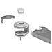 Viewlite link docking station USB-C EUR - scrivania 812 Colore Argento / Bianco - Foto miniatura 3