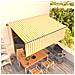 Tenda Retrattile Automatica con Parasole 4x3m Gialla Bianca - Foto miniatura 3