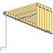 Tenda Retrattile Automatica con Parasole 4x3m Gialla Bianca - Foto miniatura 5