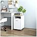 Credenza con Ruote Bianca 33x38x60 cm in Legno Multistrato - Foto miniatura 1