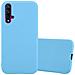 Custodia Compatibile Con Huawei Nova 5 / 5 Pro In Candy Blu - Coperchio Protettivo In Silicone Tpu Flessibile - Foto miniatura 1