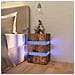 Comodino con LED Rovere Fumo 45x35x67 cm in Legno Multistrato - Foto miniatura 2