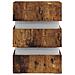 Comodino con LED Rovere Fumo 45x35x67 cm in Legno Multistrato - Foto miniatura 5