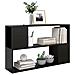 Libreria Nera 100x24x63 cm in Truciolato - Foto miniatura 2