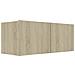 Set di Mobili Porta TV 2 pz Rovere Sonoma in Legno Multistrato - Foto miniatura 6