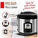 Cuociriso MS 6411 Capacità 1.5 litri Potenza 1000 W Colore Nero / Inox - Foto miniatura 8