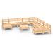 Set Salotto da Giardino 12 pz in Legno Massello di Pino - Foto miniatura 2