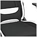 Sedia da Gaming Nero e Bianco in Tessuto - Foto miniatura 5