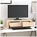 Supporto Per Monitor 50x27x15 Cm In Legno Massello Di Pino - Foto miniatura 3
