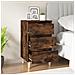 Comodino Rovere Fumo 40x35x70 Cm Legno Multistrato - Foto miniatura 3