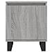 Comodini Grigio Sonoma 2 Pz 40x30x50 Cm In Legno Multistrato - Foto miniatura 4