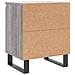 Comodini Grigio Sonoma 2 Pz 40x30x50 Cm In Legno Multistrato - Foto miniatura 7