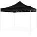 Telo Laterale Impermeabile Nero Con Porta Avvolgibile Per Gazebo Richiudibile - 3x2mt - Foto miniatura 1