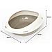 Lettiera Toilette Per Gatti Ovale 57x40x19cm Modello 700089 Colore Beige - Foto miniatura 4