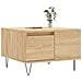 Tavolino Salotto Rovere Sonoma 55x55x36,5 Cm Legno Multistrato - Foto miniatura 3
