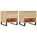 Tavolini Salotto 2pz Rovere Sonoma 50x46x50cm Legno Multistrato - Foto miniatura 2