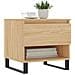 Tavolini Salotto 2pz Rovere Sonoma 50x46x50cm Legno Multistrato - Foto miniatura 3