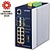 Ip30 Din-rail Industrial L3 8p Gestito Gigabit Ethernet (10/100/1000) Alluminio, Blu - Foto miniatura 2