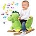 Dinosauro A Dondolo Cavalcabile Peluche Giocattolo Bambini Con Effetti Sonori - Foto miniatura 1
