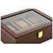 Scatola-portagioie Dkd Home Decor 21 X 18 X 8 Cm Cristallo Marrone Legno Mdf - Foto miniatura 2
