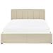 Letto Contenitore Tessuto Dreux 140 X 200 Cm Beige - Foto miniatura 4