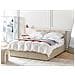 Letto Contenitore Tessuto Dreux 140 X 200 Cm Beige - Foto miniatura 1