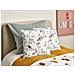 Cuscino Decorativo Dillenia Cotone 45 X 45 Cm Animalier Ricamato Bianco - Foto miniatura 1