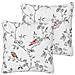 Cuscino Decorativo Dillenia Cotone 45 X 45 Cm Animalier Ricamato Bianco - Foto miniatura 5