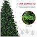 Albero Di Natale Artificiale 180cm Con 786 Rami, 2 Sezioni E Base In Metallo, Verde - Foto miniatura 4