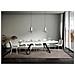 Tavolo Allungabile 90x160/264 Cm Proxy Premium Bianco Frassino Telaio Antracite - Foto miniatura 3