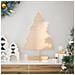 Albero Di Natale Decorativo In Legno 70 Cm In Legno Massello - Foto miniatura 1