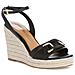 Black Casual Open Sandals Sandali Pelle Scarpe Donna Nero Eu 38, 1-28348-28 001 - Foto miniatura 2