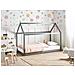 Letto Per Bambini Casa Legno Di Pino Tosse 90 X 200 Cm Grigio - Foto miniatura 1