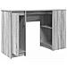 Scrivania Grigio Sonoma 120x42x76 cm in Legno Multistrato - Foto miniatura 4