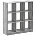 Libreria Grigio Sonoma 102x32x108 Cm In Legno Multistrato - Foto miniatura 2