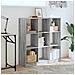Libreria Grigio Sonoma 102x32x108 Cm In Legno Multistrato - Foto miniatura 3