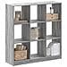Libreria Grigio Sonoma 102x32x108 Cm In Legno Multistrato - Foto miniatura 1