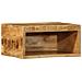 Mobile Tv A Parete 40x30x19 Cm Legno Grezzo Massello Di Mango - Foto miniatura 1