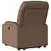 Poltrona Alzapersona Reclinabile Marrone in Tessuto - Foto miniatura 5