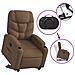 Poltrona Alzapersona Reclinabile Marrone in Tessuto - Foto miniatura 6