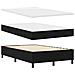 Letto a Molle con Materasso Nero 120x200 cm Tessuto - Foto miniatura 7