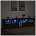 Credenza con Luci LED Rovere Fumo 283x37x67 cm - Foto miniatura 3