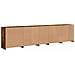 Credenza con Luci LED Rovere Fumo 283x37x67 cm - Foto miniatura 9