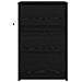 Mobiletto da comodino con luci LED rovere nero legno ingegnerizzato - Foto miniatura 6