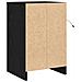 Mobiletto da comodino con luci LED rovere nero legno ingegnerizzato - Foto miniatura 8