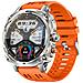 Orologio Smartwatch Multifunzione Compatibile Con Huawei, Samsung, Apple, Garmin Con Schermo Amoled 1.75 Pollici E Batteria 800mah Orange - Foto miniatura 4