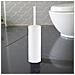 Spazzola Per Wc Autoportante Da Bagno In Acciaio Bianca Per Toilette - Foto miniatura 2